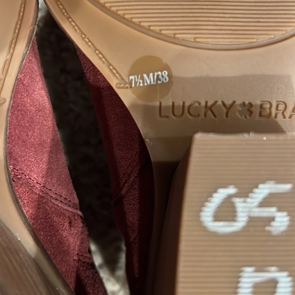 Lucky Brand Sarey boot maroon NWT - Picture 6 of 10